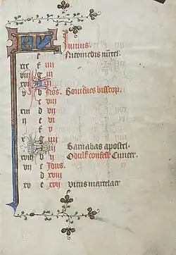 Juni in het getijdenboek van de Meesters van Zweder van Culemborg