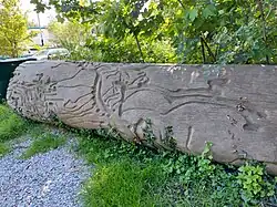 Boomfiguren in de Beeldentuin in Amsterdam Noord.