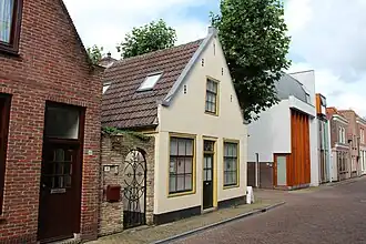 Het huis aan het Groot Nieuwland waar het Provenhuis van Aletta Boon tussen 1865 en 1948 was gevestigd.
