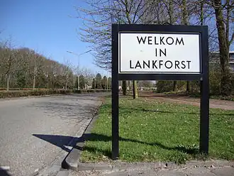 Bord Welkom in Lankforst