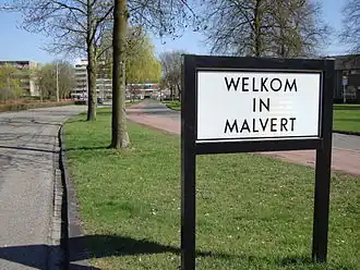 Bord Welkom in Malvert