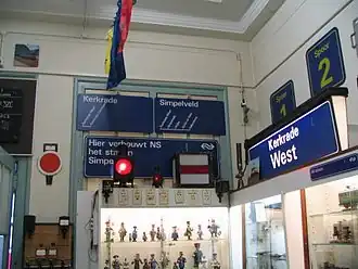 Museum met oude vertrekborden