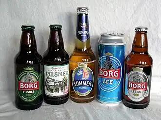 Enkele bieren van Hansa Borg Bryggerier