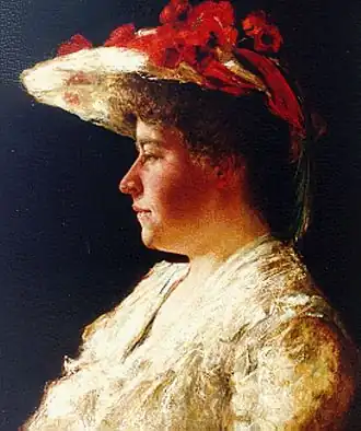 Portret van Anna Singer door Martin Borgord (jaren 1910)