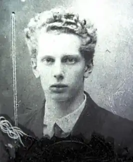 Boris Blacher in 1922 (foto op zijn Russisch diploma van het gymnasium)