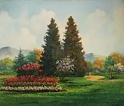Park in Nagybánya (na 1910)
