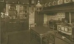 Binnenkamer van het Boshuis in 1923