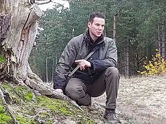 Boswachter in het Nederlandse natuurgebied Zurenhoek (2017)