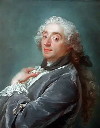 Portret van Boucher door Gustaf Lundberg, 1741, Louvre, Parijs