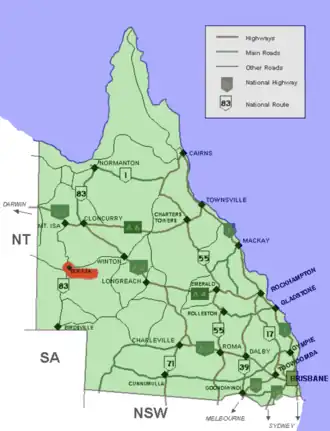 Boulia in Queensland