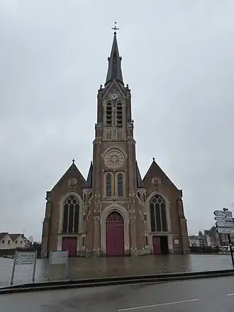 De Sint-Maartenskerk in Bousbecque