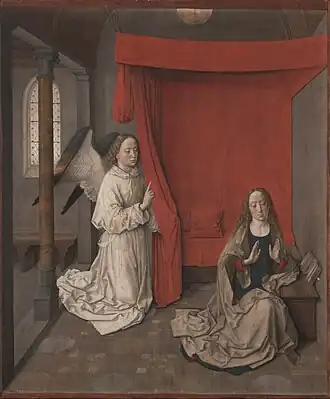 Dirk Bouts, Annunciatie, tüchlein, ca. 1450-1455