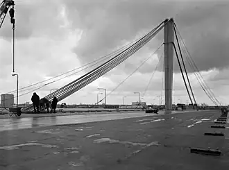 Montage tuikabels in 1975