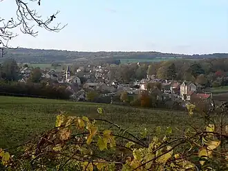 Gezicht op Bouze-lès-Beaune