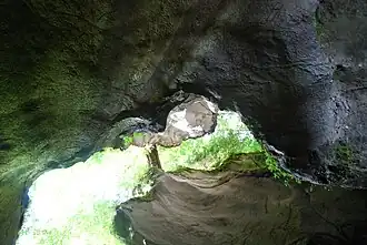 Kijk naar boven in Seisenbergklamm