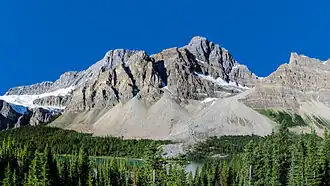 Crowfoot Mountain nabij Bow Lake