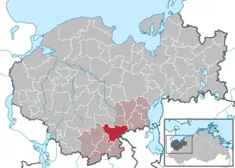 Kaart van Brüsewitz