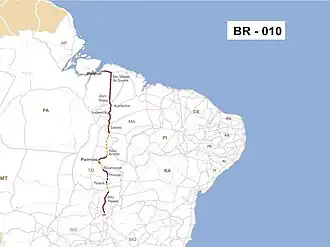 Rodovia Belém-Brasília Rodovia Engenheiro Bernardo Sayão