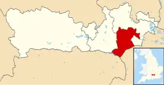 Kaart van Bracknell Forest