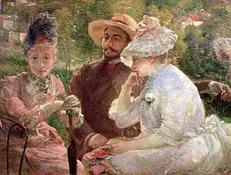 Op het terras in Sèvres, 1880 Musée du Petit Palais in Genève