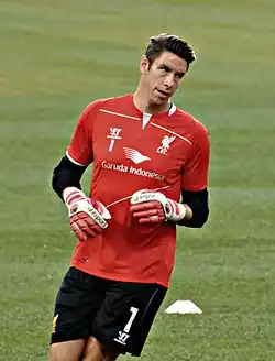 Brad Jones met Liverpool in 2014