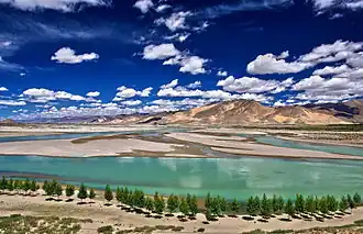 De Brahmaputra in Tibet