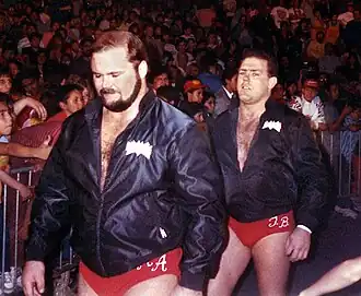 Arn Anderson (links) & Tully Blanchard als The Brain Busters