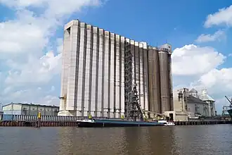 Graansilo in het zuidelijk havengebied