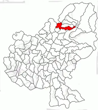 Kaart van Brâncovenești