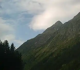 De Brandkogel vanuit Plangeroß (gem. St. Leonhard im Pitztal)