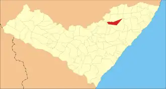 Kaart van Branquinha