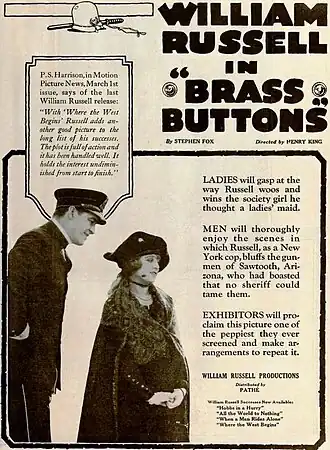 Advertentie voor Brass Buttons