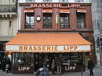 Brasserie Lipp, een luxebrasserie in handen van de Groupe Bertrand
