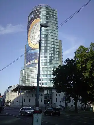 het hoofdgebouw van NBS in Bratislava