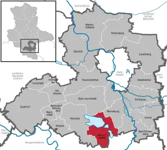 Kaart van Braunsbedra