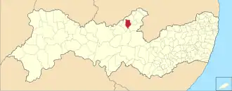 Kaart van Afogados da Ingazeira