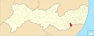 Kaart van Canhotinho