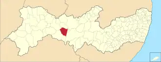 Kaart van Carnaubeira da Penha