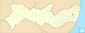 Kaart van Chã Grande