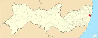 Kaart van Jaboatão dos Guararapes