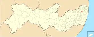 Kaart van Lagoa do Carro