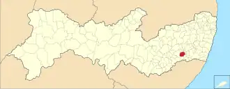 Kaart van Lagoa dos Gatos