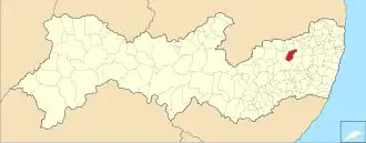 Kaart van Riacho das Almas