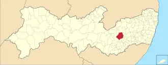 Kaart van São Bento do Una