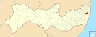 Kaart van São Lourenço da Mata