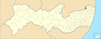 Kaart van São Vicente Ferrer