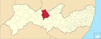 Kaart van Serra Talhada