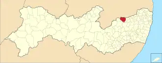 Kaart van Taquaritinga do Norte