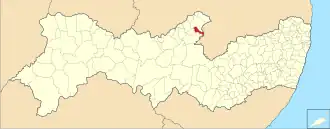 Kaart van Tuparetama