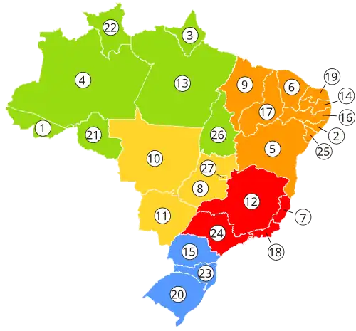 Staten van Brazilië